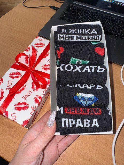 Набор женских носков 5 пар 36-41 в подарочной коробке. ж5бокс0164 фото