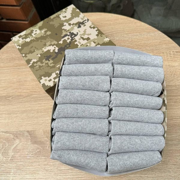 Набір чоловічих коротких шкарпеток на 16 пар 41-45 р в коробці із стрічкою літо Ч16короткі031 фото