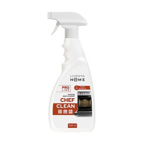Засіб для чищення кухні від жиру та нагару Chef Clean, 500 мл 113009 фото