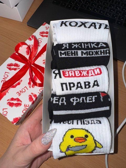 Набор женских носков 5 пар 36-41 в подарочной коробке. ж5бокс0168 фото