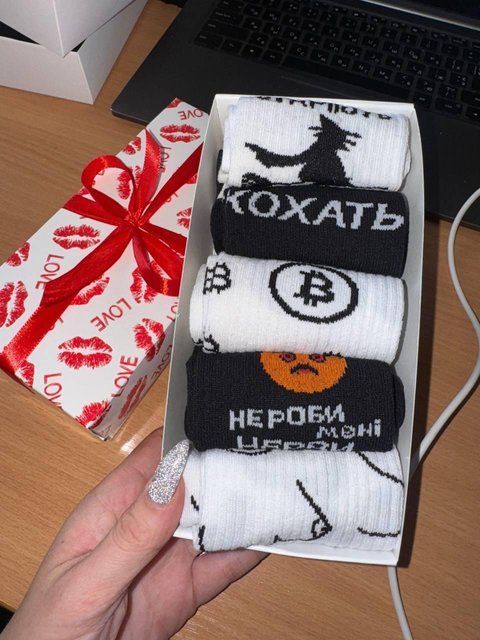 Набор женских носков 5 пар 36-41 в подарочной коробке. ж5бокс0169 фото