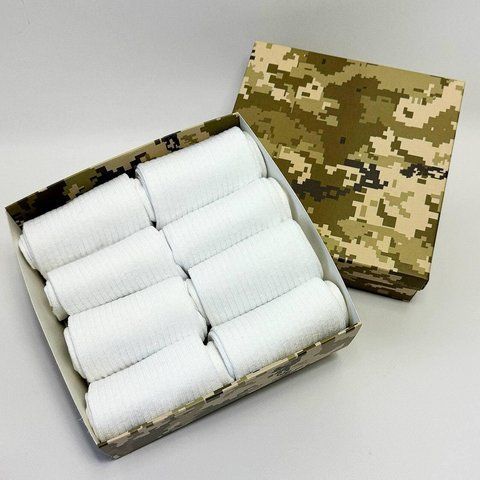 Бокс мужских носков в рубчик 41-45 г на 8 пар в подарочной коробке Ч8бокс0116 фото