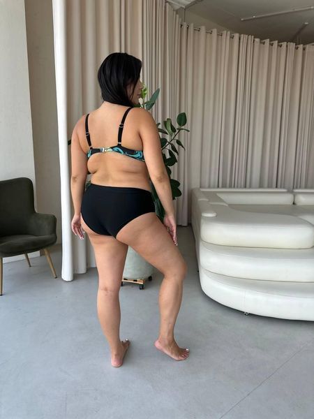 Роздільний купальник PLUS SIZE з високими плавками та сформованими чашками у бюсті SW1570 фото