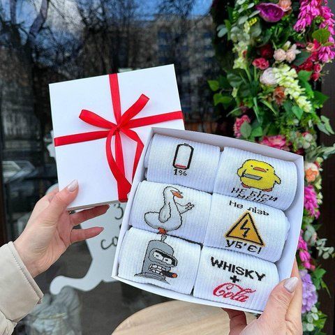 Бокс женских подарочных носков 36-41 на 6 пар Ж6бокс0165 фото