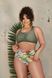 Жіночий роздільний купальник PLUS SIZE тропічний принт SW1435 фото 1