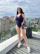 Купальник женский слитный Plus size тёмно-синий SW1513 фото 3