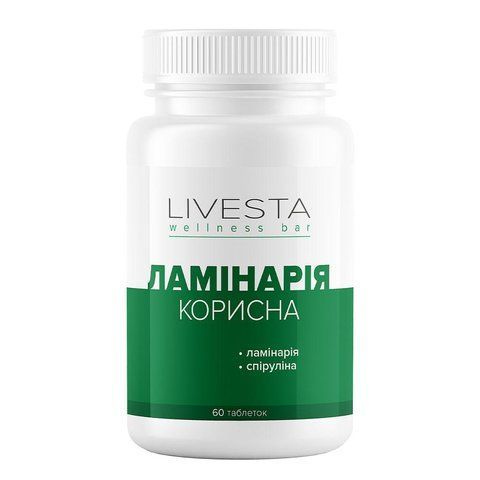 Диетическая добавка &laquo;Корисна Ламинария&raquo; LIVESTA, 60 таблеток 114717 фото