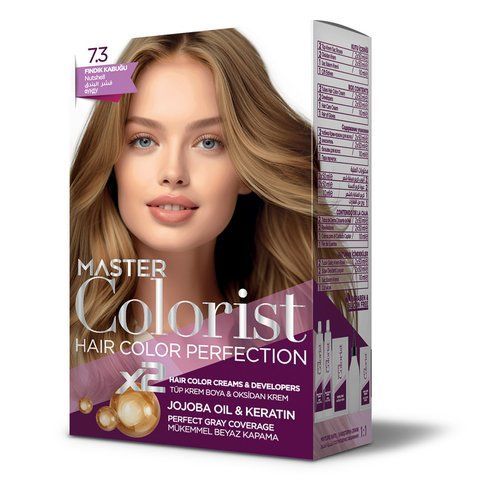 Фарба для волосся Master Colorist 7.3 Лісовий горіх, 2x50 мл + 2x50 мл + 10 мл 302337 фото
