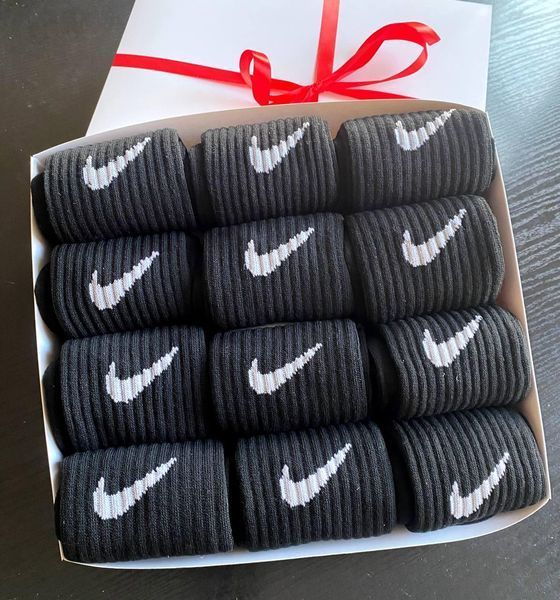 Бокс жіночих високих шкарпеток Nike 36-41 на 12 пар у подарунковій коробці Ж12бренд1 фото