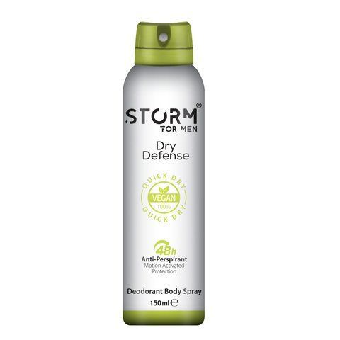 Мужской дезодорант-антиперспирант для тела STORM Dry Defense, 150 мл 282678 фото