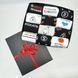 Подарунковий бокс чоловічих шкарпеток в рубчик на 12 пар 40-45 р Ч12бокс0118 фото 3