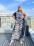 Роскошное макси платье-туника PLUS SIZE для отдыха SW646 фото