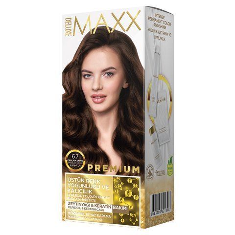Фарба для волосся MAXX Deluxe 6.7 Шоколадна кава, 50 мл + 50 мл + 10 мл 302304 фото