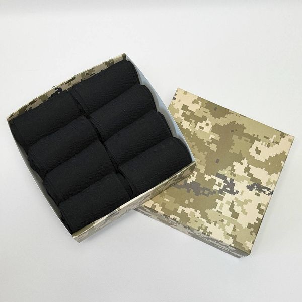 Бокс женских носков в рубчик 36-41 г на 8 пар в подарочной коробке Ж8бокс0109 фото