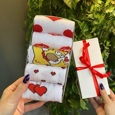 Набор мужских носков 40-45 на 5 пар в подарочной коробке. Ч5бокс064 фото