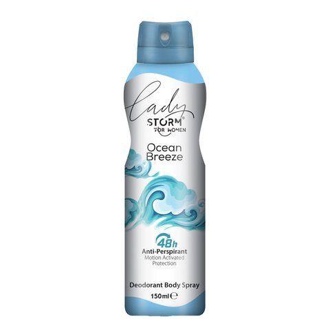 Женский дезодорант-антиперспирант для тела LADY STORM Ocean Breeze, 150 мл 282696 фото