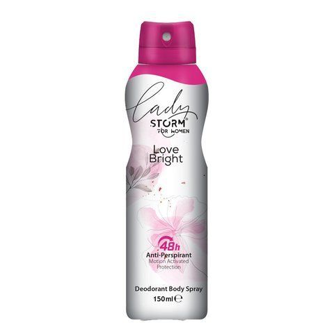Женский дезодорант-антиперспирант для тела LADY STORM Love Bright 150 мл 282697 фото