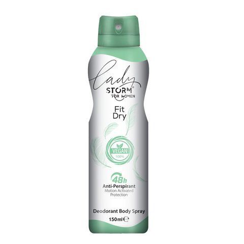 Женский дезодорант-антиперспирант для тела LADY STORM Fit Dry, 150 мл 282698 фото