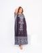 Черное длинное платье с орнаментом PLUS SIZE SW1356 фото 3