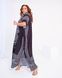 Черное длинное платье с орнаментом PLUS SIZE SW1356 фото 5