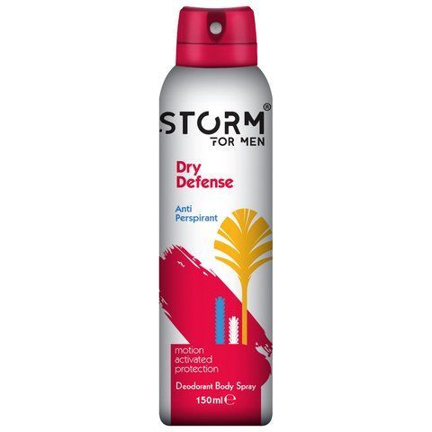Мужской дезодорант-антиперспирант для тела STORM Dry Defense, 150 мл 282684 фото
