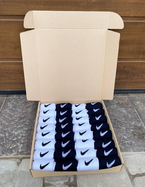 Великий мега бокс чоловічих високих шкарпеток Nike 41-45 на 32 пари Ч32бренд01 фото