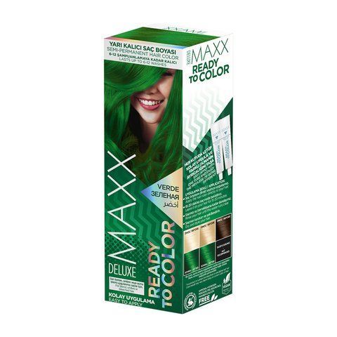 Фарба для волосся MAXX DELUXE Ready to color Зелений, 2x50 мл 302355 фото