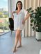 Пляжна коротка біла туніка PLUS SIZE тоненька в'язка SW669/2 фото 3