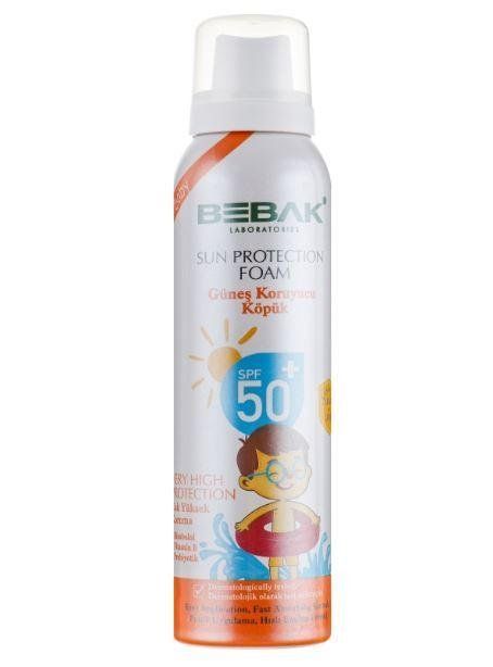 Солнцезащитная пенка для детей SPF 50+ Bebak, 150 мл 242007 фото