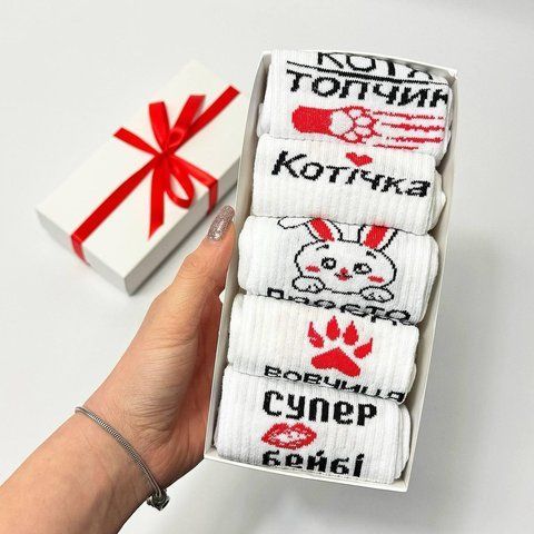 Набор женских носков 36-41 5 пар в подарочной коробке. ж5бокс0146 фото