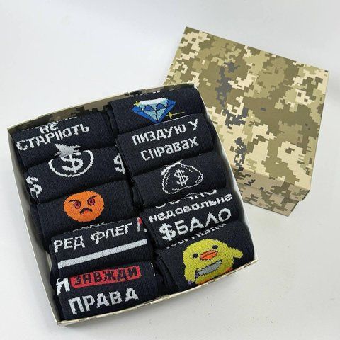 Набор женских высоких носков на 10 пар 36-41 в подарочной коробке. Ж10бокс0117 фото