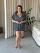 Пляжная короткая серая туника PLUS SIZE тонкая вязка SW669/1 фото 2