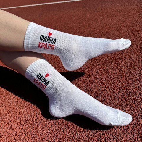 Носки женские высокие "Файна Краля" белые 36-41 г. жш026 фото