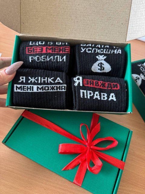 Бокс женских подарочных носков 36-41 на 4 пары. ж4бокс0106 фото