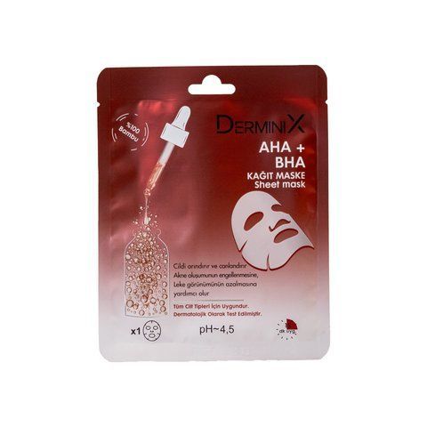 Маска-патч для лица с AHA+BHA кислотами Derminix, 25 г 521505 фото