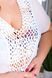 Женская пляжная туника PLUS SIZE белая SW1109 фото 4