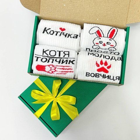 Бокс женских подарочных носков 36-41 на 4 пары ж4бокс086 фото