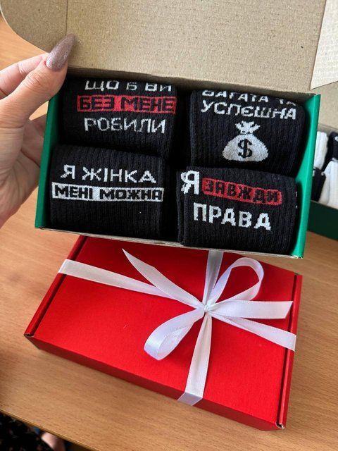 Бокс женских подарочных носков 36-41 на 4 пары. ж4бокс0109 фото