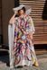 Роскошное шелковое длинное платье-туника белое PLUS SIZE SW624 фото 3