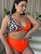 Купальник роздільний жіночий Plus size помаранчевий SW1376 фото 7