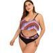 Жіночий роздільний купальник Plus size різнокольоровий SW1319 фото 4