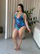 Суцільний купальник PLUS SIZE в мраморному принті з парео SW1552 фото 4