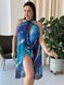 Суцільний купальник PLUS SIZE в мраморному принті з парео SW1552 фото 5
