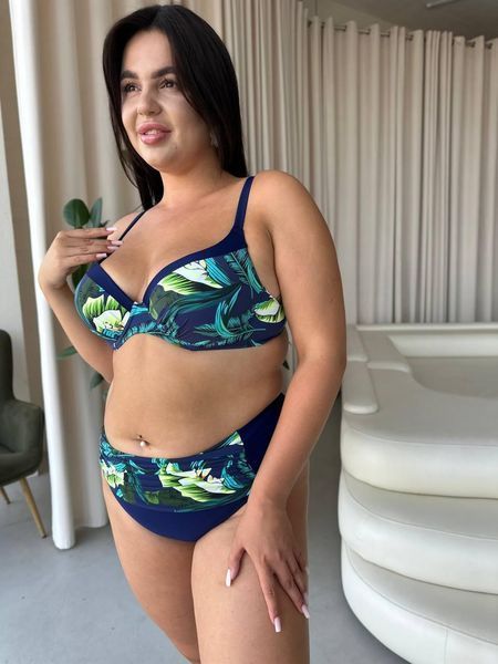 Роздільний купальник PLUS SIZE з високими плавками та сформованими чашками у бюсті SW1570/1 фото