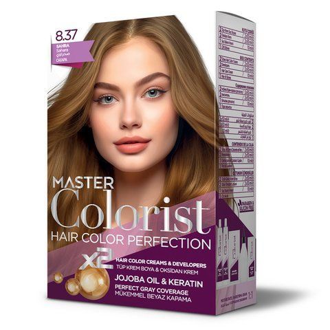 Фарба для волосся Master Colorist 8.37 Пісочний, 2x50 мл + 2x50 мл + 10 мл 302343 фото