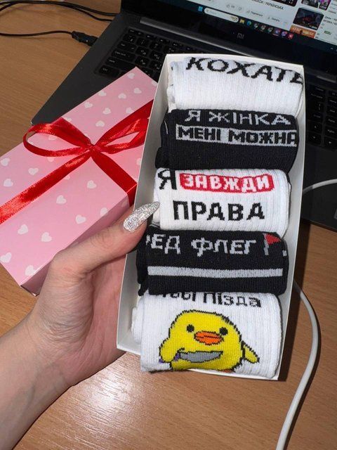 Набор женских носков 36-41 5 пар в подарочной коробке. ж5бокс0158 фото