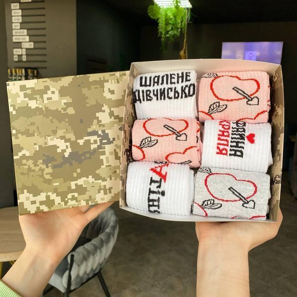 Бокс женских подарочных носков 36-41 на 6 пар Ж6бокс085 фото