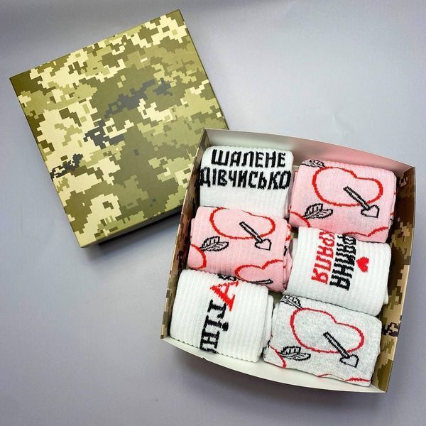 Бокс женских подарочных носков 36-41 на 6 пар Ж6бокс085 фото