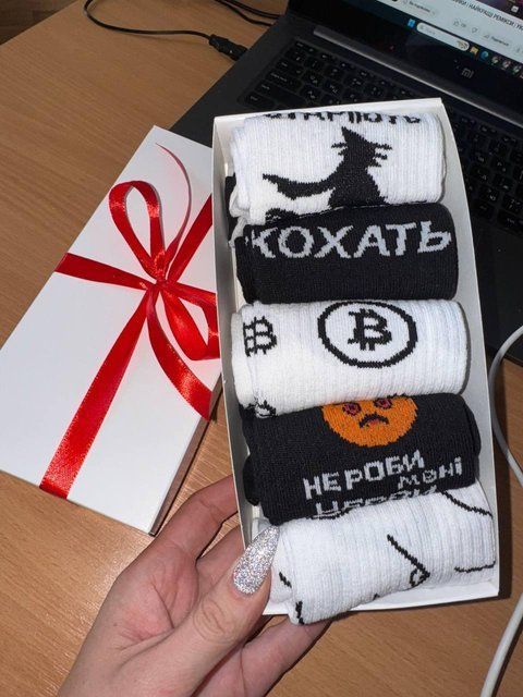 Набор женских носков 36-41 5 пар в подарочной коробке. ж5бокс0170 фото