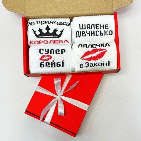 Бокс женских подарочных носков 36-41 на 4 пары ж4бокс0101 фото